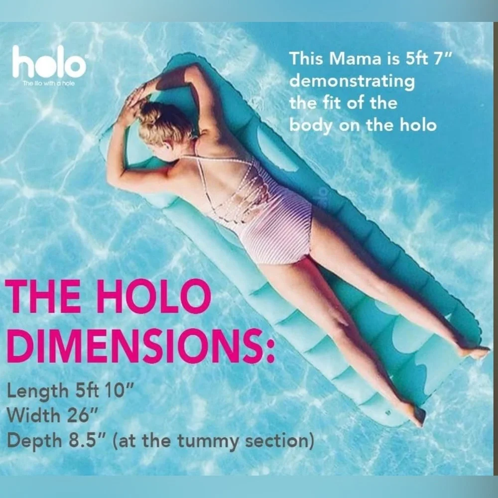 NIB Halo Lavender Inflatable Pregnancy Support Floatie - Picture 3 of 5